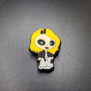 𝅺bride of Chucky shoe charm scary Thriller clog pin